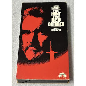 The Hunt for Red October VHS (1990) Sean Connery, Alec Baldwin || pre-owned